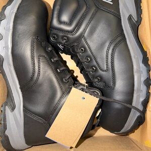 Boots Black and Gray Men's Leather Boots